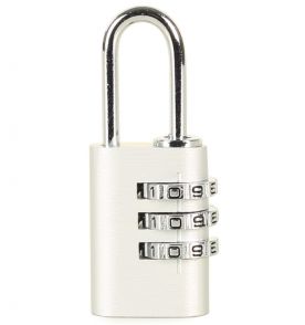 Bezpečnostní kódový zámek na zavazadla ROCK TA-0010 - stříbrná