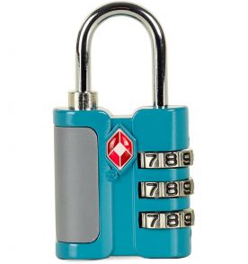 Bezpečnostní TSA kódový zámek na zavazadla ROCK TA-0005 - modrá