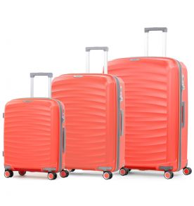 Sada cestovních kufrů ROCK TR-0212/3 PP - oranžová