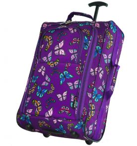 Kabinové zavazadlo CITIES T-830/1-55 butterfly - fialová