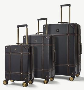 Sada cestovních kufrů ROCK TR-0193/3 ABS - černá