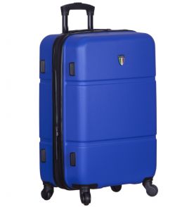Cestovní kufr TUCCI T-0117/3-L ABS - modrá - II. jakost