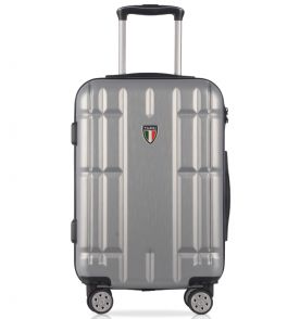 Cestovní kufr TUCCI Massa T-0279/3-M+ ABS - stříbrná