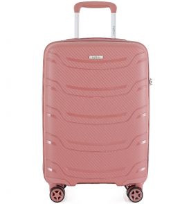Cestovní kufr HIGHBURY Carbon HBY-0178/3-L PP - růžová