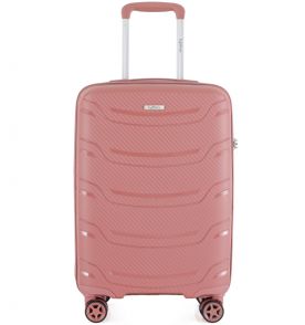 Cestovní kufr HIGHBURY Carbon HBY-0178/3-M PP - růžová