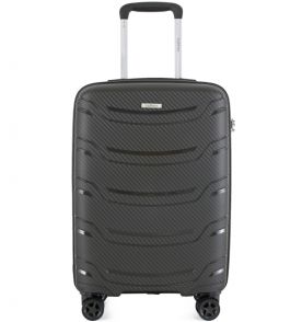 Cestovní kufr HIGHBURY Carbon HBY-0178/3-M PP - tmavě šedá