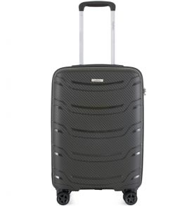 Kabinové zavazadlo HIGHBURY Carbon HBY-0178/3-S PP - tmavě šedá